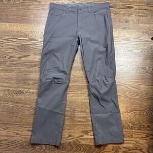 Eddie Bauer Pants Mens 38x32 Gray Outdoor Hiking Travel Straight Leg Casual